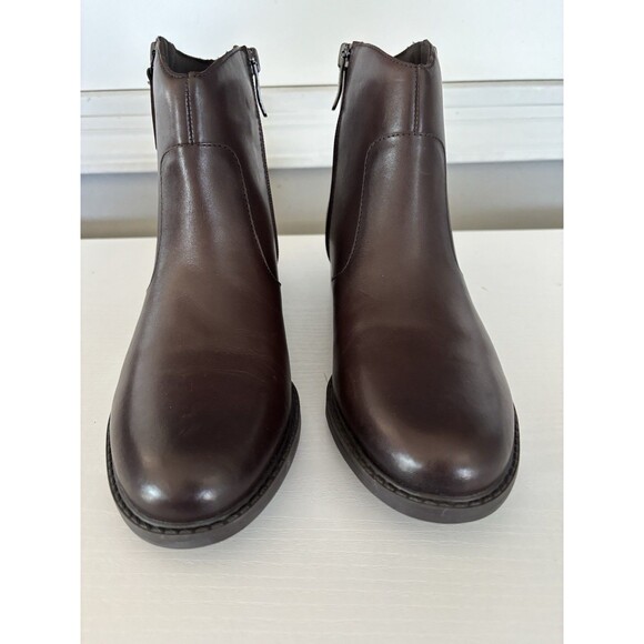 Easy Spirit Women's Brown Vintage Lacy Block-Heel Round Toe Booties Shoe Sz 8.5W - Picture 2 of 7